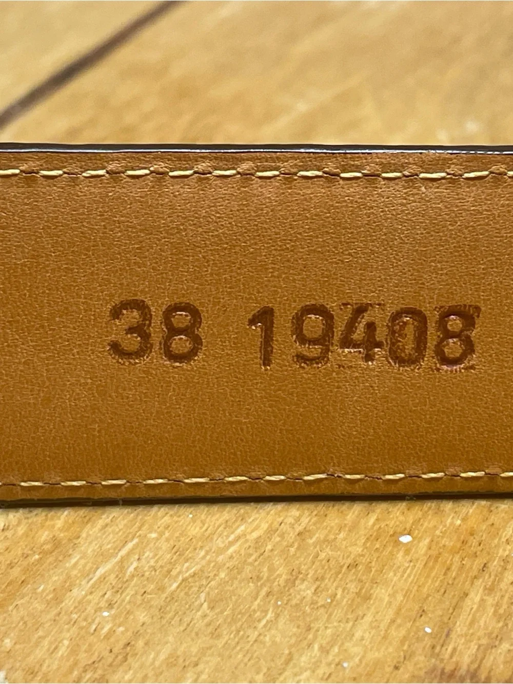 Onyx by Brighton Men’s Brown Leather Croc Embossed Belt with Gold-Tone Buckle 38